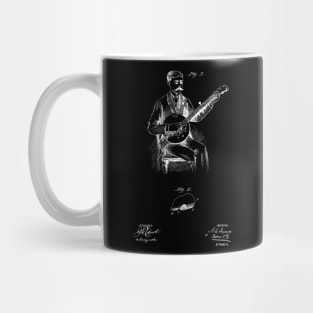 picking thimble for musical instruments Vintage Patent Hand Drawing Mug